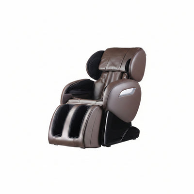 Massage Chair,Zero Gravity Full Body Electric Shiatsu Massage Chair Recliner with Built-In Heat Therapy Foot Roller Air Massage System Stretch Vibrating Wireless Bluetooth Speaker (Brown)