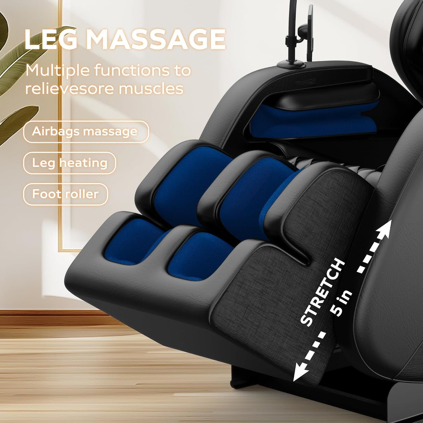 2026 Massage Chair Full Body, Zero Gravity Sl-Track Shiatsu Massage Recliner Chair with Body Scan, 6 Fix Point Rollers,Airbags,Deep Yoga Stretch, Heating Function